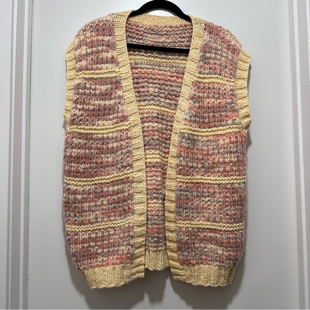 Chunky Knit Handmade Sweater Vest